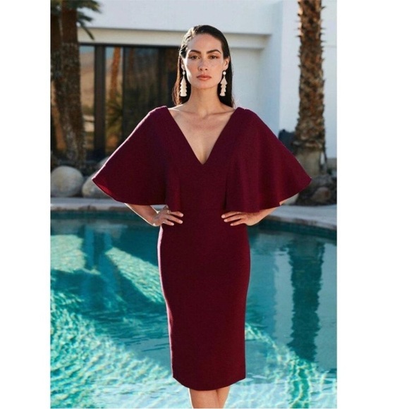 Dress the Population Louisa Dress Red XS - Picture 2 of 16